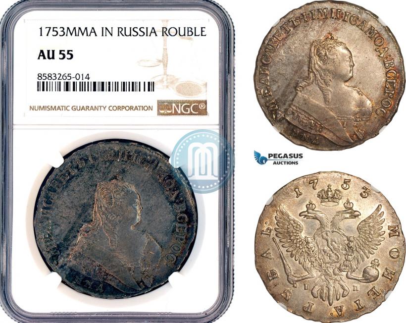 Picture 1 rouble 1753 year ММД-IП 