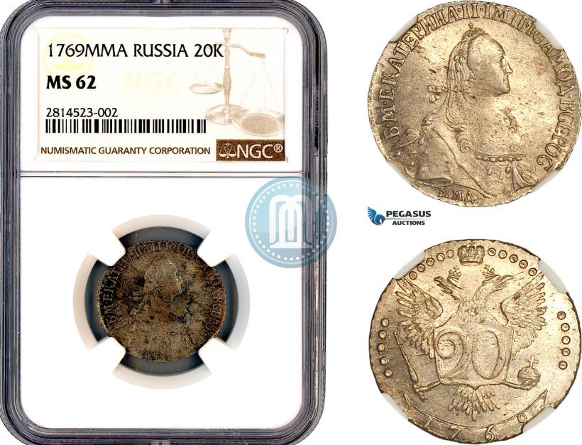 Picture 20 kopecks 1769 year ММД 