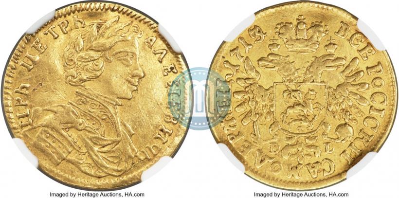 Picture 1 ducat 1713 year D-L 