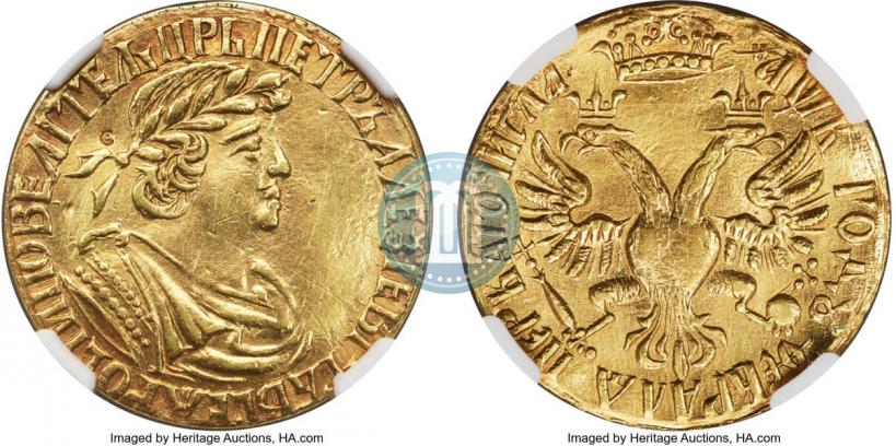 Picture Award coin 1702 year  "1 FEBRUARY"