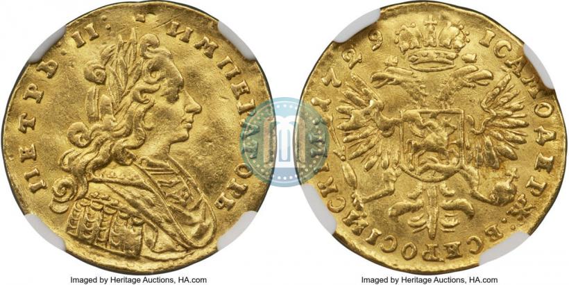 Picture 1 ducat 1729 year  