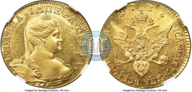 Picture 1 ducat 1738 year  
