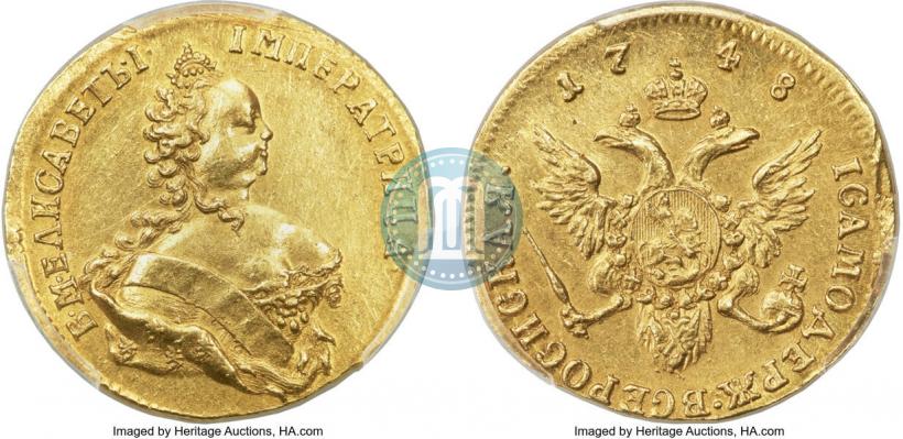 Picture 1 ducat 1748 year  