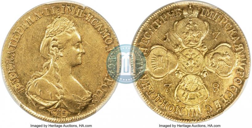 Picture 10 roubles 1778 year СПБ 