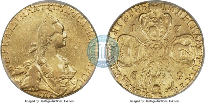 Picture 5 roubles 1769 year СПБ 