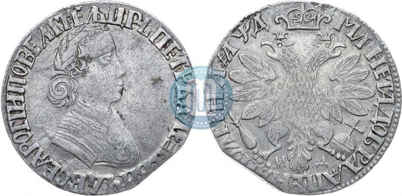 Фото Полтина 1704 года МД "Портрет работы Ф. Алексеева"