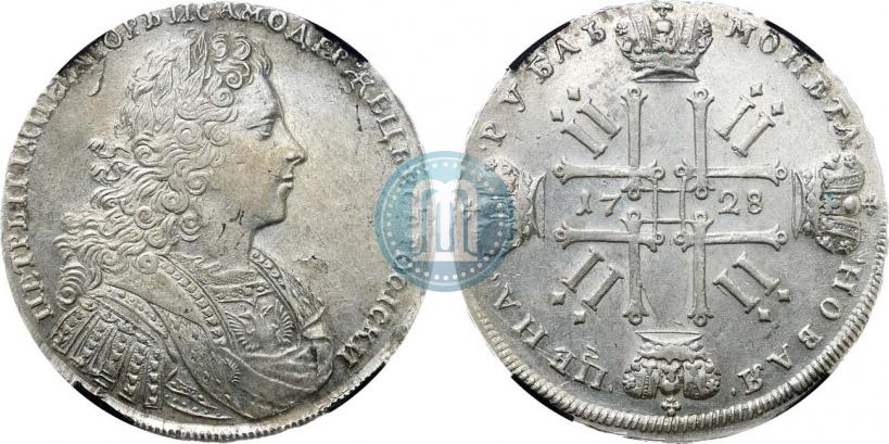 Фото 1 рубль 1728 года  "Тип 1728"
