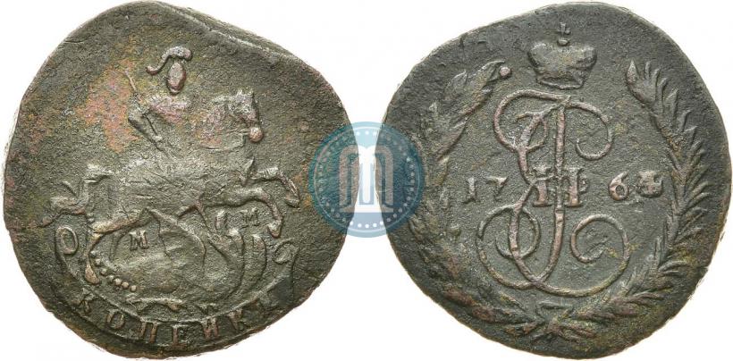 Фото 1 копейка 1764 года ММ 