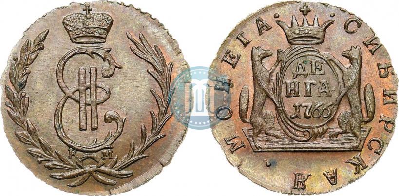 Фото Денга 1766 года КМ 