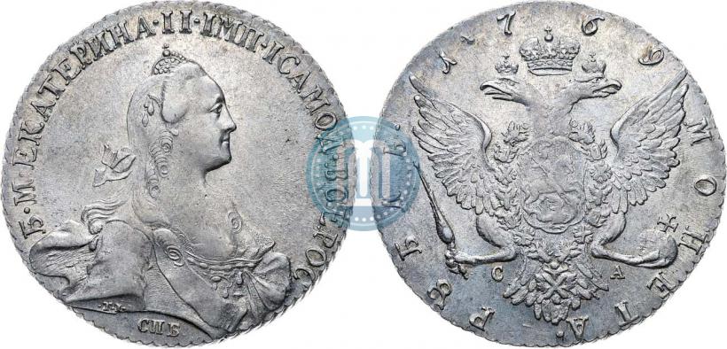 Фото 1 рубль 1769 года СПБ-СА 