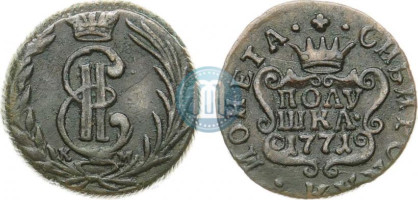 Фото Полушка 1771 года КМ 