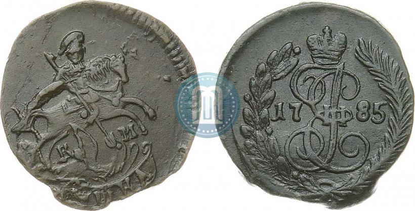 Фото Полушка 1785 года КМ 