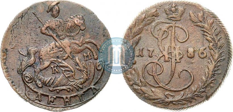 Фото Денга 1786 года КМ 