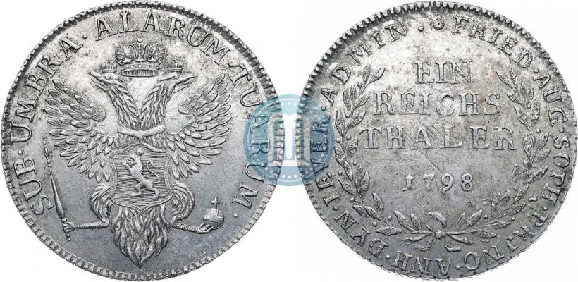 Фото Ein reichsthaler 1798 года  "Княжество Йевер"