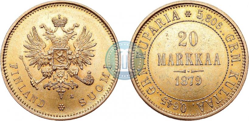 Picture 20 markkaa 1879 year S 