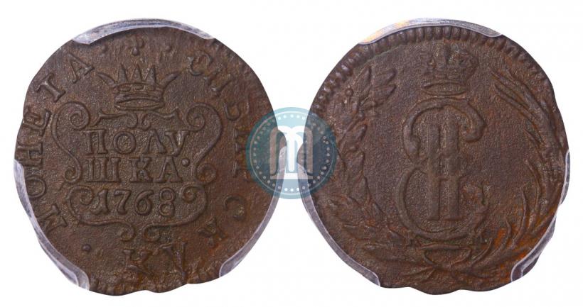 Фото Полушка 1768 года КМ 