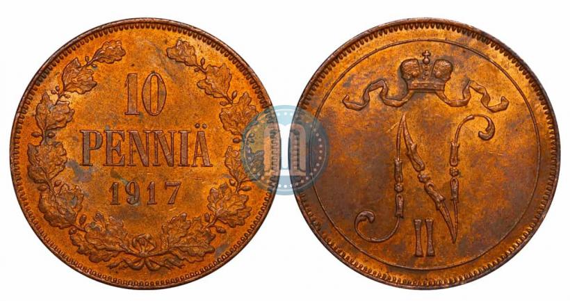 Фото 10 пенни 1917 года  