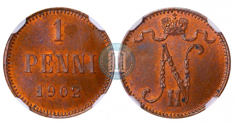 Фото 1 пенни 1902 года  