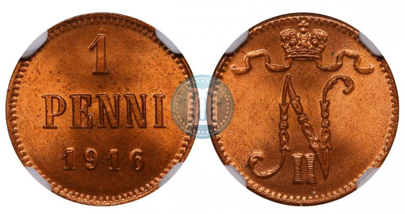 Фото 1 пенни 1916 года  