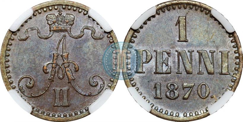 Picture 1 penni 1870 year  