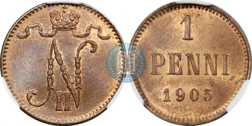 Picture 1 penni 1905 year  