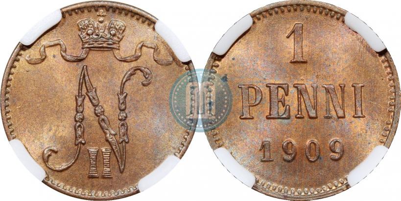 Picture 1 penni 1909 year  