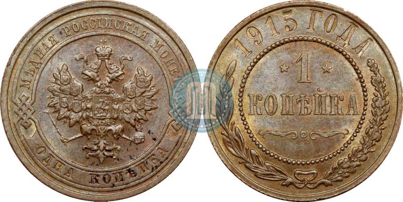 Picture 1 kopeck 1915 year  