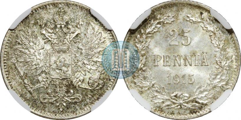 Picture 25 pennia 1915 year S 