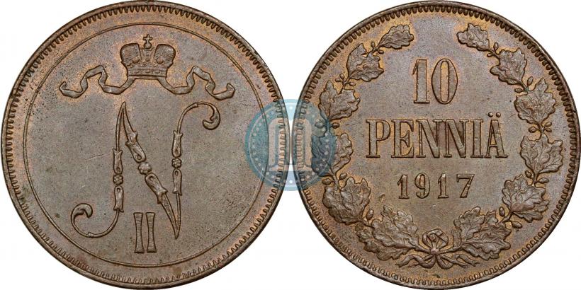 Picture 10 pennia 1917 year  