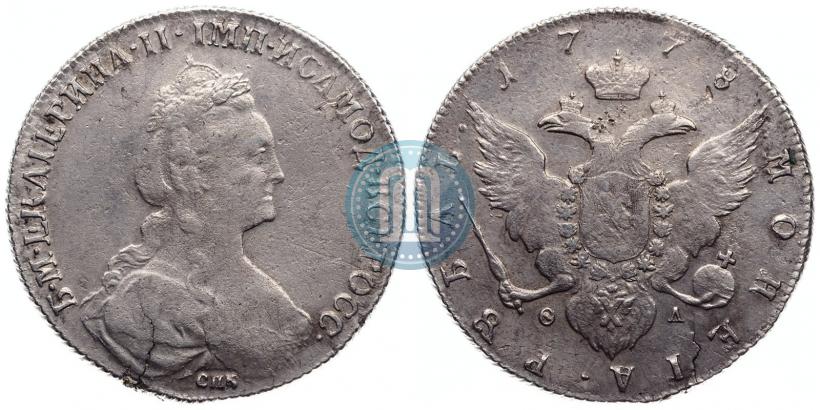 Picture 1 rouble 1778 year СПБ-ФЛ 