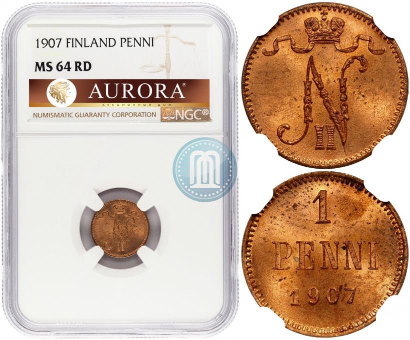 Фото 1 пенни 1907 года  