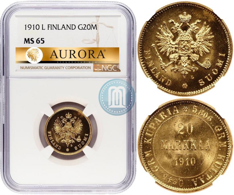 Picture 20 markkaa 1910 year L 