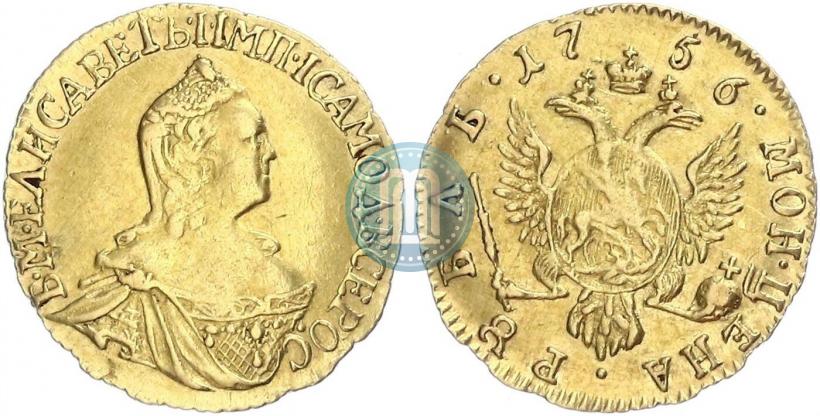 Picture 1 rouble 1756 year  