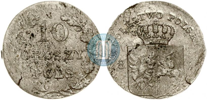 Picture 10 groszy 1831 year KG "Polish uprising"