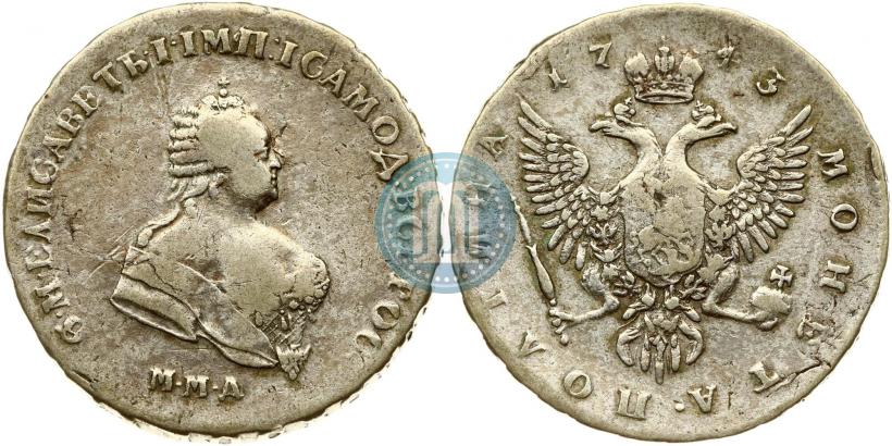 Picture Poltina 1743 year ММД 