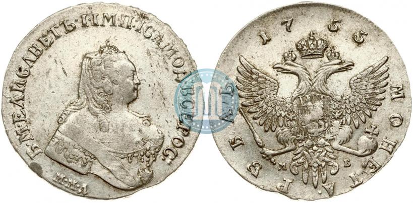 Picture 1 rouble 1755 year ММД-МБ 
