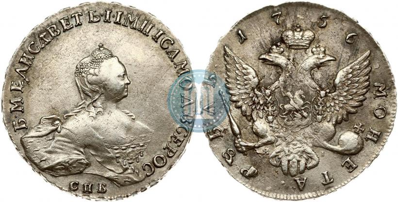 Picture 1 rouble 1754 year ММД-ЕI 