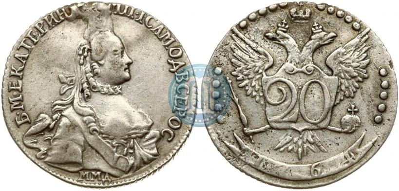 Picture 20 kopecks 1764 year ММД 