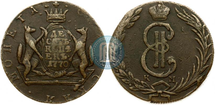 Picture 10 kopecks 1770 year КМ 