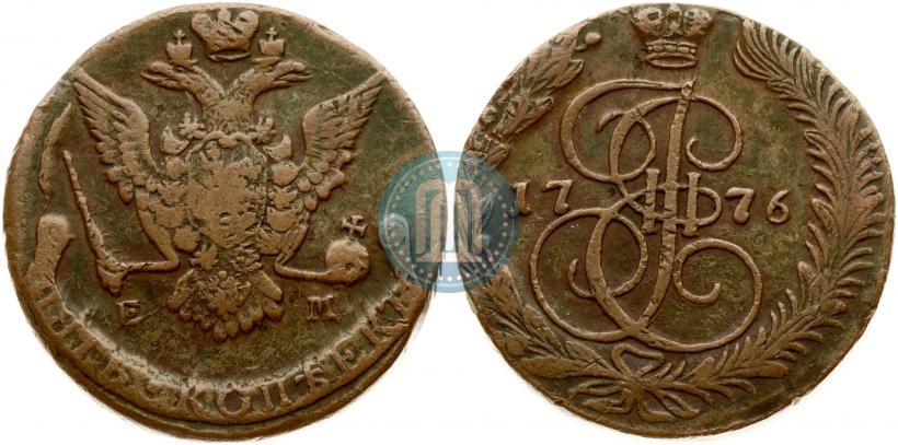 Picture 5 kopecks 1776 year ЕМ 