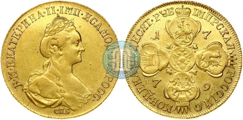 Picture 10 roubles 1779 year СПБ 