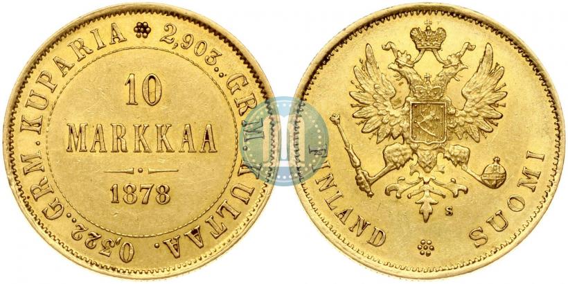 Picture 10 markkaa 1878 year S 