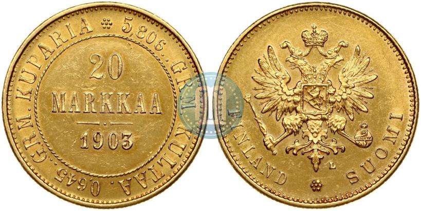 Picture 20 markkaa 1903 year L 