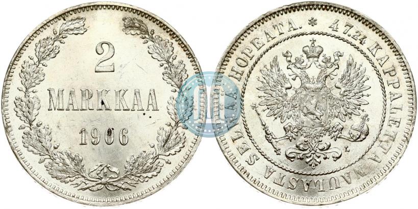 Picture 2 markkaa 1906 year L 