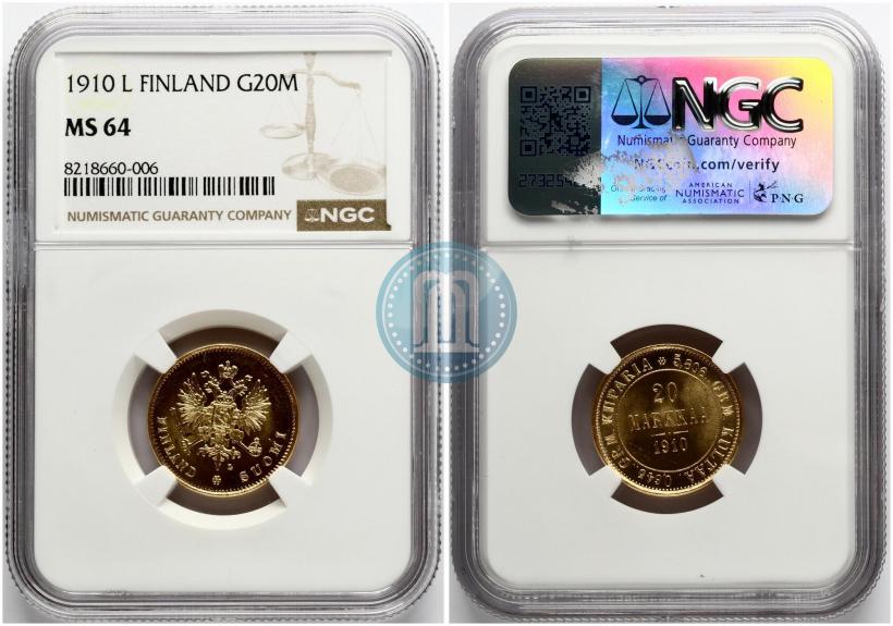 Picture 20 markkaa 1910 year L 