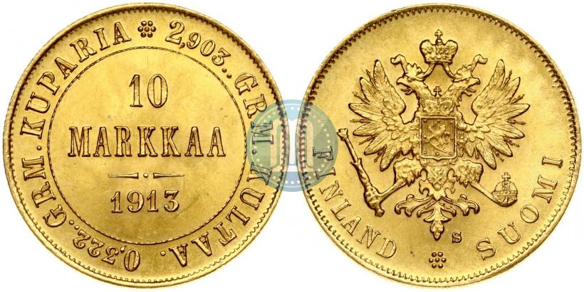 Фото 10 марок 1913 года S 