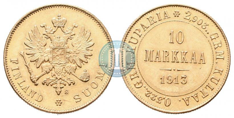 Picture 10 markkaa 1913 year S 