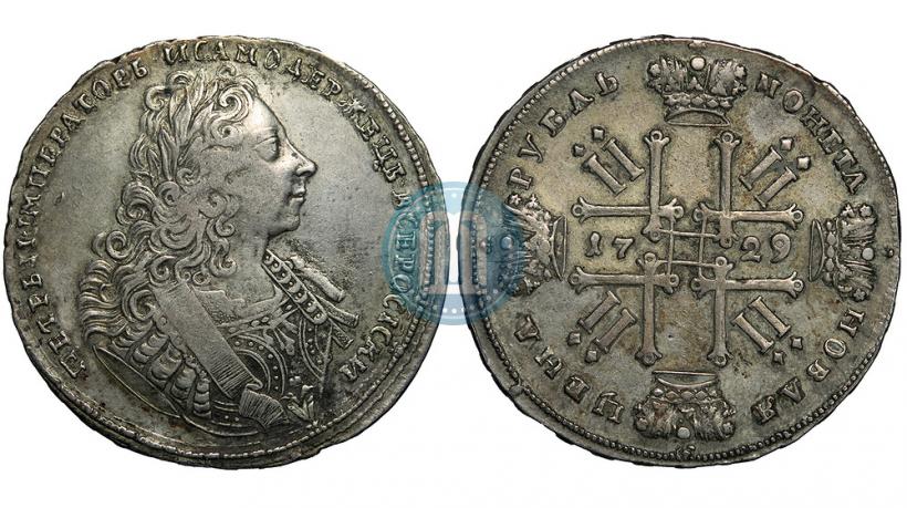 Фото 1 рубль 1729 года  "Тип 1729"