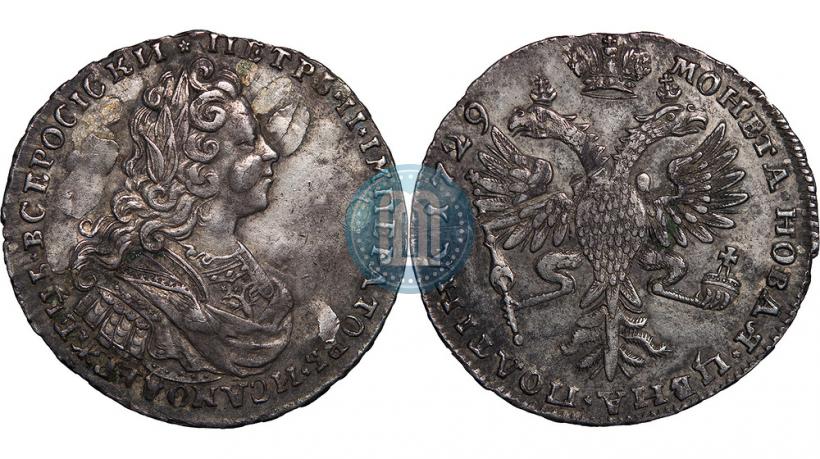 Фото Полтина 1729 года  