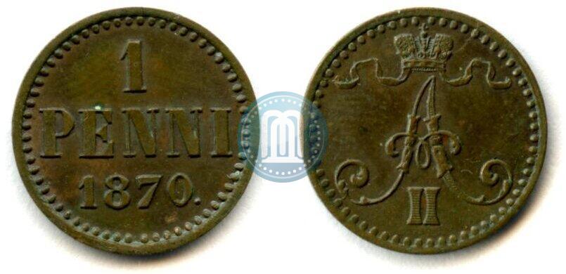 Picture 1 penni 1870 year  